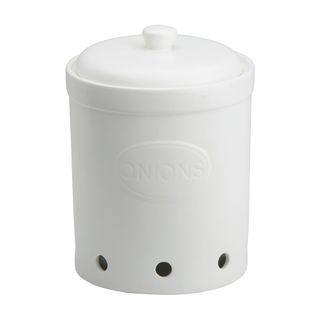 BIA Onion Storage Jar Matte White