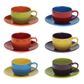 BIA Harlequin Espresso Cups & Saucers