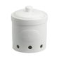 BIA Garlic Storage Jar Matte White