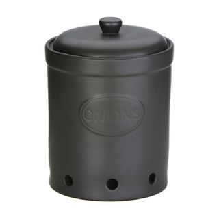 BIA Onion Storage Jar Matte Black