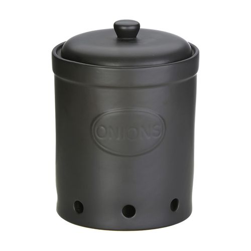 BIA Onion Storage Jar Matte Black