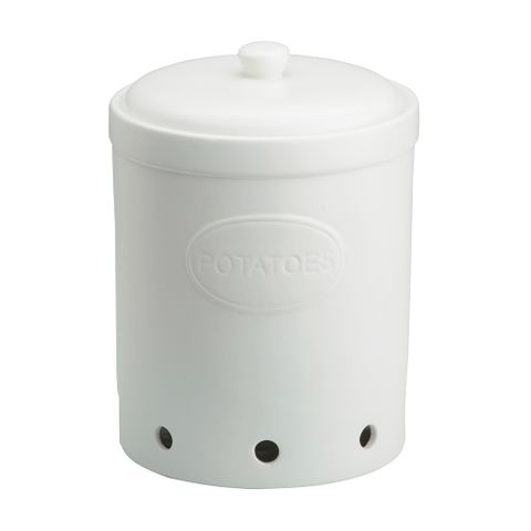 BIA Potato Storage Jar Matte White