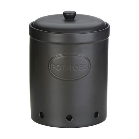 BIA Potato Storage Jar Matte Black