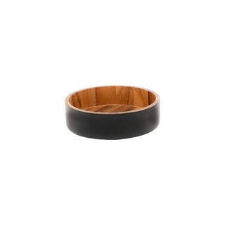 Eclipse Small Bowl In Black And Acacia D150 X H40mm