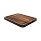 Eclipse Medium Board With Groove In Black And Acacia 300 X 230 X 20mm