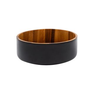 Eclipse Large Bowl In Black And Acacia D250 X H80mm
