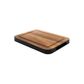 Eclipse Small Board With Groove In Black And Acacia 250 X 180 X 20mm
