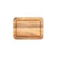 Eclipse Small Board With Groove In Black And Acacia 250 X 180 X 20mm