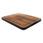Eclipse Large Board With Groove In Black And Acacia 355 X 280 X 20mm
