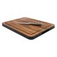 Eclipse Large Board With Groove In Black And Acacia 355 X 280 X 20mm