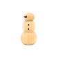 Snowman Salt / Pepper Mill - Natural 150mm