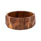 Large Chunky Geometric Bowl In Acacia