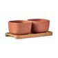 BIA Share Square Bowls Terracotta
