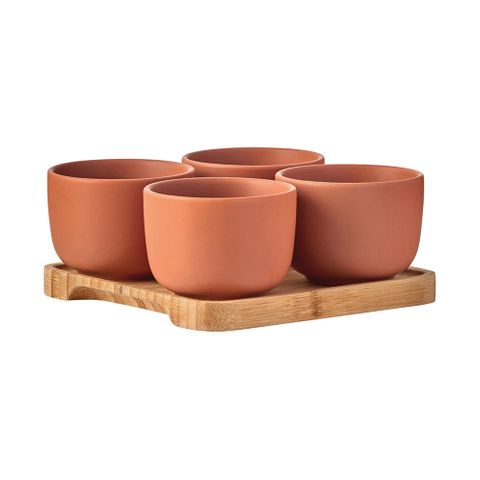 BIA Share Round Bowls Terracotta