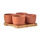 BIA Share Round Bowls Terracotta