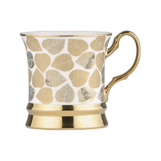BIA Leaf Mug Gold Set Of 4