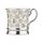 BIA Leaf Mug Platinum Set Of 4