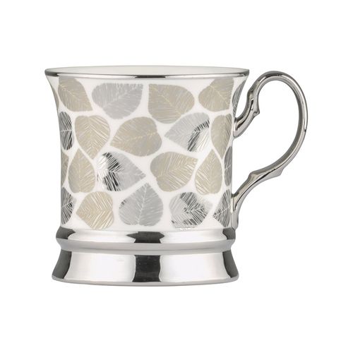 BIA Leaf Mug Platinum Set Of 4