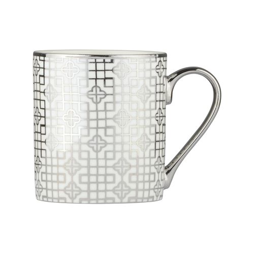 BIA Art Deco Mug Platinum Set Of 4
