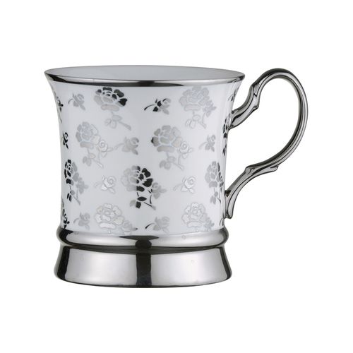 BIA Rose Mug Platinum Set Of 4