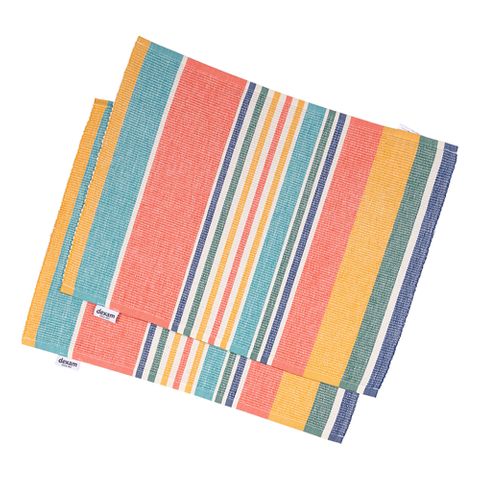 Dexam Carnival Set Of 2 Ribbed Placemats - Multi