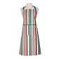 Striped Recycled Cotton Adult Apron - Teal