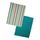Striped Recycled Cotton Set Of 2 Tea Towels - Teal