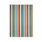 Striped Recycled Cotton Set Of 2 Tea Towels - Teal