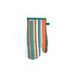 Striped Recycled Cotton Gauntlet - Teal