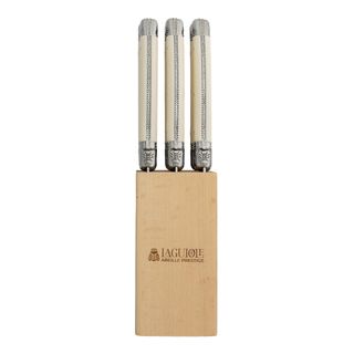 Laguiole Steak Knife Block Set 6 Ivory