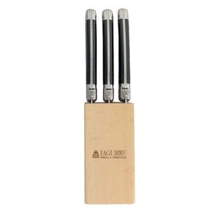 Laguiole Steak Knife Block Set 6 Black