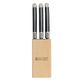 Laguiole Steak Knife Block Set 6 Black