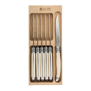 Laguiole Steak Knife Set 6 Ivory