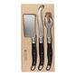 Laguiole Cheese Set Black 3pc