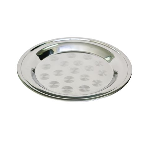 Round Platter Tray 35cm Stainless Steel