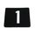 Table Number Set 1-25 Black