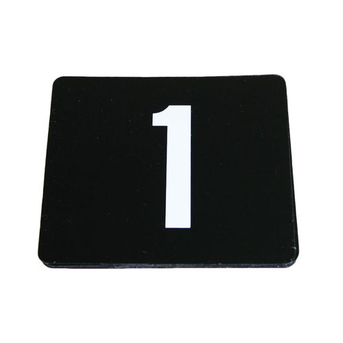 Table Number Set 1-25 Black