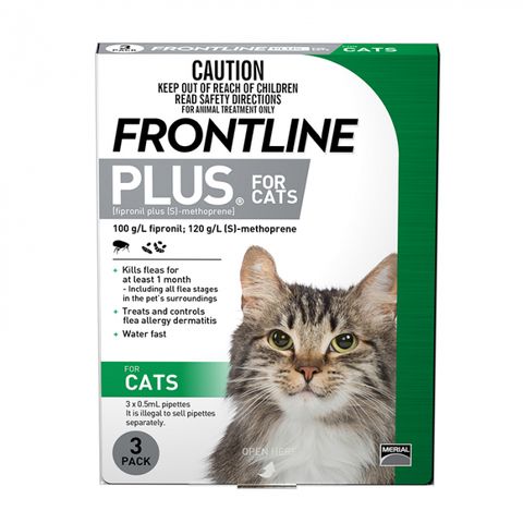 FRONTLINE PLUS Cat Green 3pk