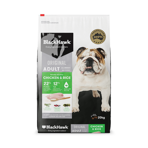 BLACKHAWK Dog Adult Chicken/Rice 20kg