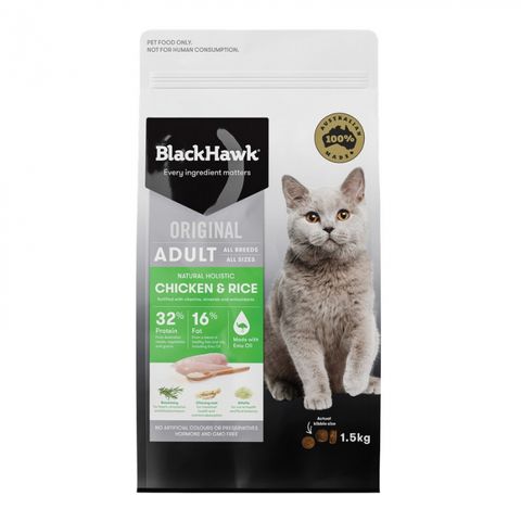BLACKHAWK Feline Chicken/Rice 1.5kg