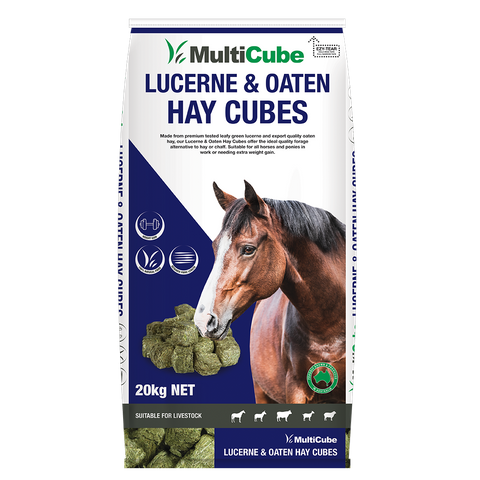 MULTICUBE Lucerne & Oaten Hay Cubes 20kg  (50)