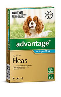 ADVANTAGE Med Dog 4pk Blue 4-10kg