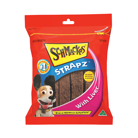 SCHMACKOS Strapz Liver 4 x 500g (611)