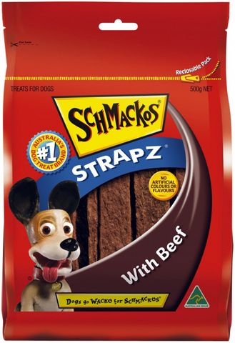 SCHMACKOS Strapz Beef 4 x 500g (609)