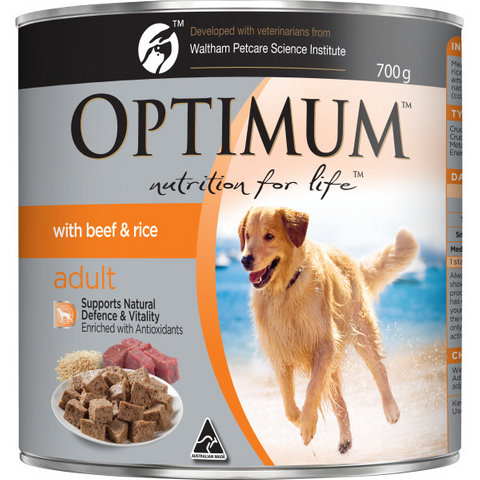 OPTIMUM Dog 12 x 700g Adult Beef