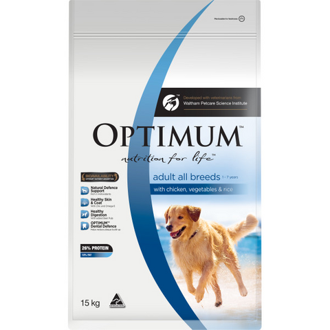 OPTIMUM Dog Adult Chicken Veg & Rice 15kg