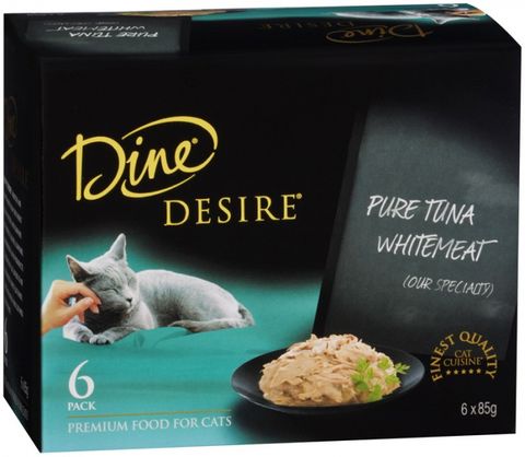 DINE Desire 4x(6x85g)  Pure Tuna Whitemeat   (239239)