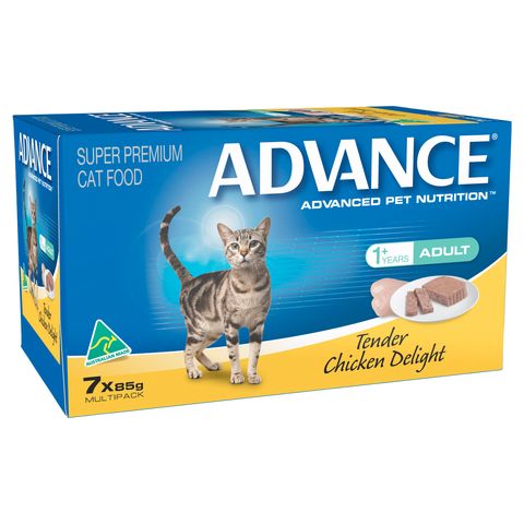 ADVANCE Cat Tender Chicken Delight 6x (7x85gm) 523