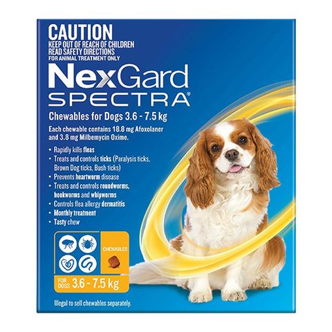 NEXGARD Spectra 3.6-7.5kg 6Pk