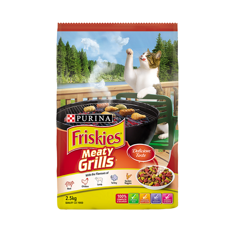 FRISKIES Adult Meaty Grills  4 x 2.5kg